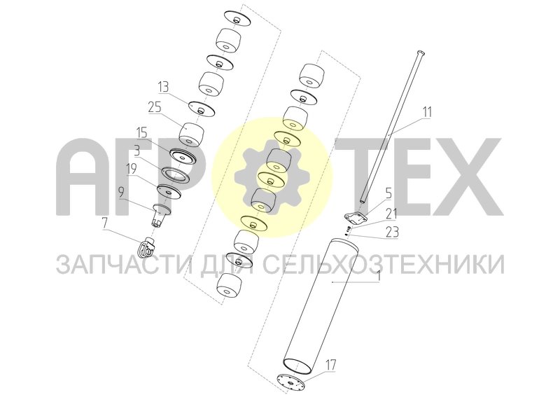 Чертеж Блок пружин (102.02.00.790Б)